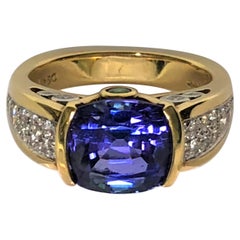 Richard Krementz 3.96ct Tanzanite Diamond Ring