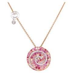 Ugo Cala Diamond, Ruby, Sapphire 18k Necklace