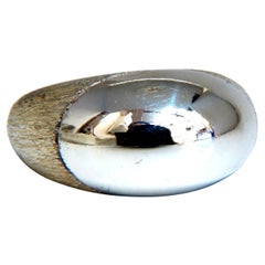 Sterling Silver Bullet High Shine Dome Ring