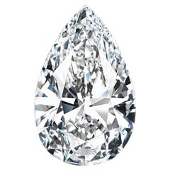 Exceptional Internally Flawless GIA Certified 4.06 Carat Pear Cut Diamond