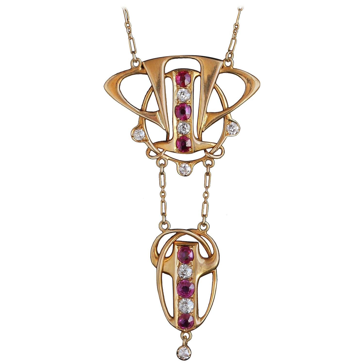 Archibald Knox Rare Liberty and Co. Necklace For Sale at 1stdibs