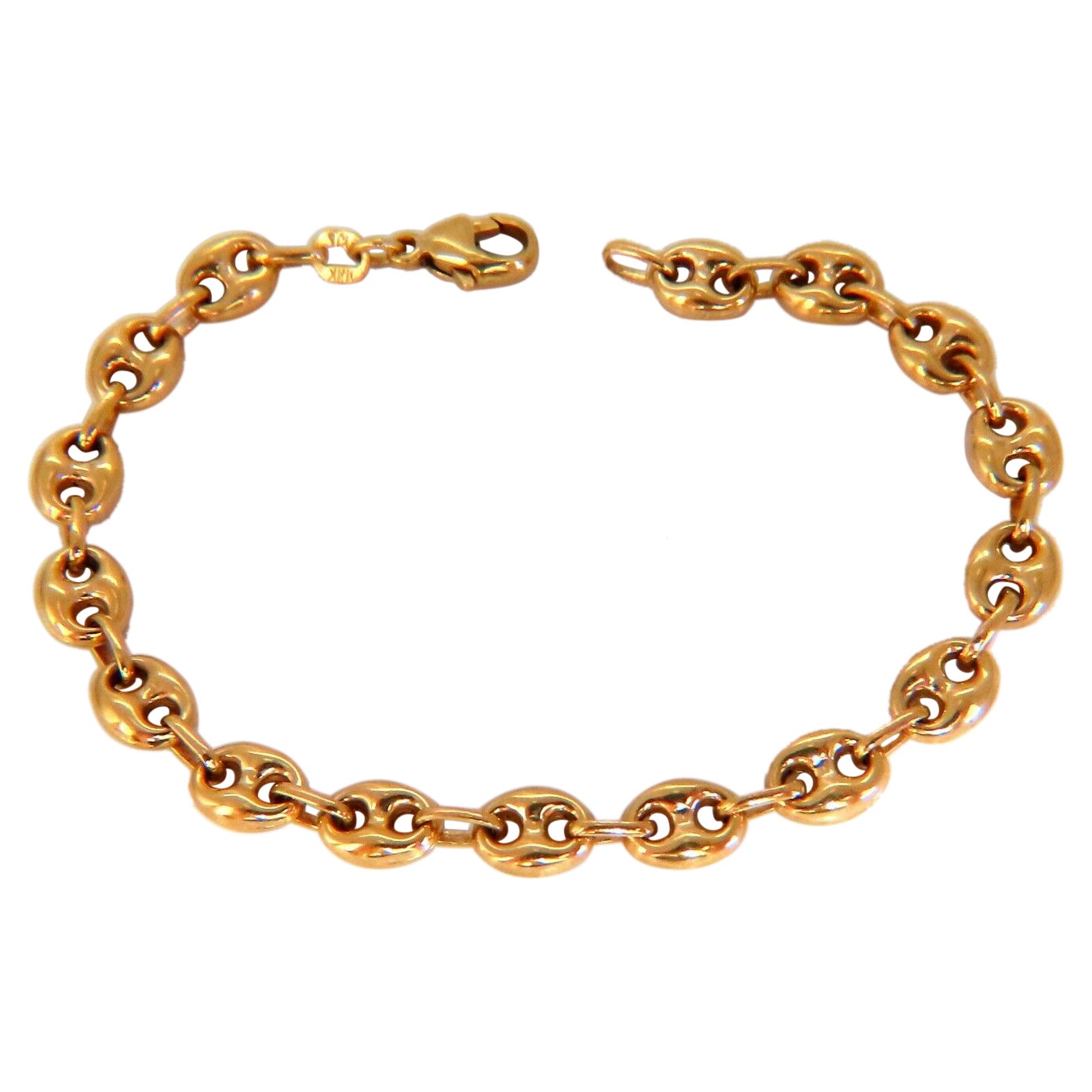 14kt Mariner Sailor Chain Link Bracelet
