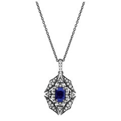 Goshwara Tanzanite and Diamond Web Pendant