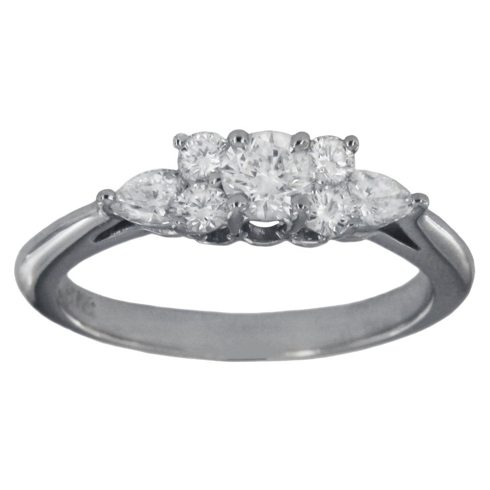Tiffany & Co. Seven Stone Diamond Platinum Ring
