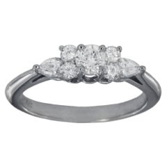 Used Tiffany & Co. Seven Stone Diamond Platinum Ring