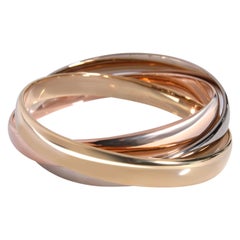 Cartier Vintage Trinity Bangle in 18K 3 Tone Gold