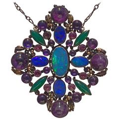 Attributed to Dorrie Nossiter Arts and Crafts Pendant