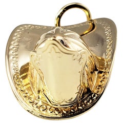 Breloque casque de pompiers en or jaune 14 carats