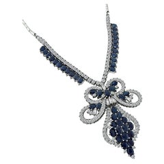 18.80ct Sapphire 8.30ct Diamond Necklace