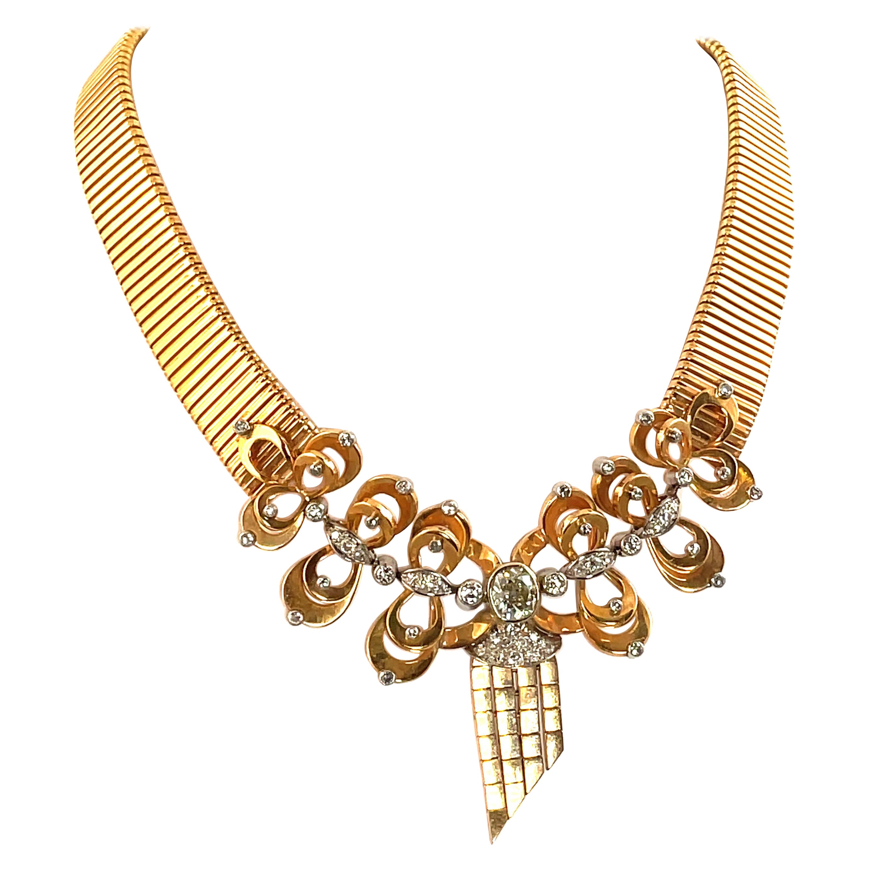 Diamond & 18k Gold Playtime Headphone Bolo Necklace main image 1