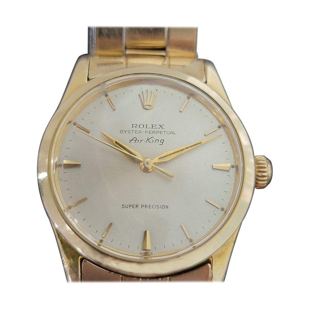 Mens Rolex Oyster Perpetual Air King 5506 Gold-Capped Automatic 1960s RA177