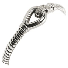 Tubogas-Gliederarmband aus 18 Karat Weißgold mit Diamanten