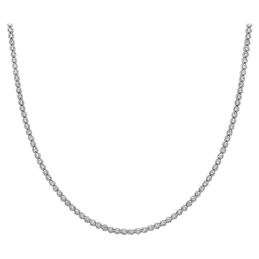 Capucelli '2.55ct. t.w.' Natural Diamonds Tennis Necklace, 14k Gold Buttercup