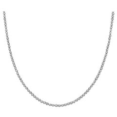 Capucelli "3.50ct. t.w. Collana tennis con diamanti naturali, oro 14k Buttercup