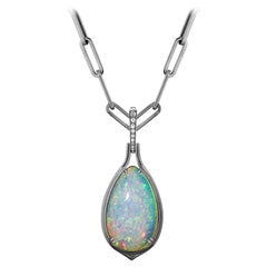 Goshwara Large Pear Shape Opal Pendant