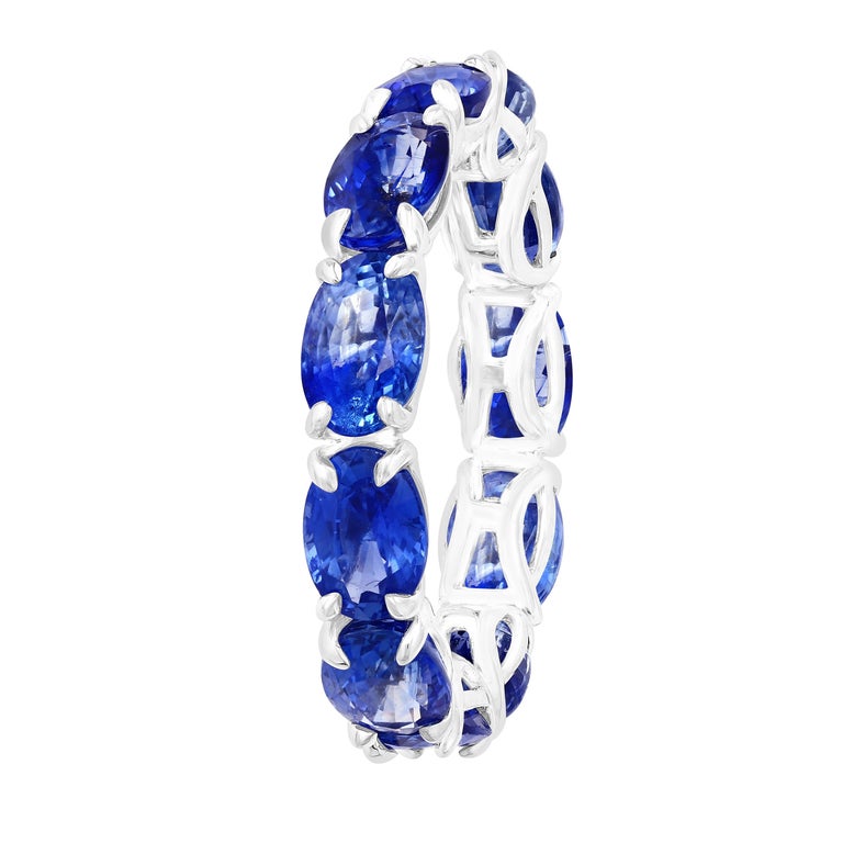 Oval Sapphire Eternity Band Ring at 1stDibs