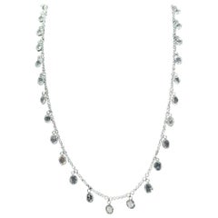 PANIM Rosecut Oval Diamond Circles Necklace in 18 Karat Gold