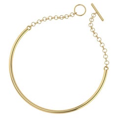 Essential Gold Collar in 14k Gold with and 18k Gold Closure