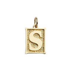 Susan Lister Locke the Alphabet Collection Pendant in 18kt Gold