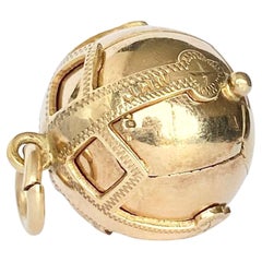 Antique Edwardian 9 Carat Gold Masonic Orb Pendant