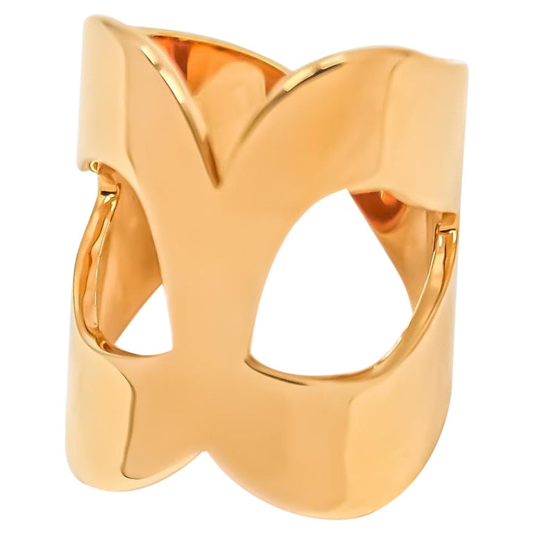 Customizable Mask Ring in 18kt Gold by Mohamad Kamra For Sale