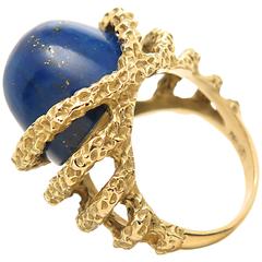 Anello in oro di Lapis Gubelin del 1960