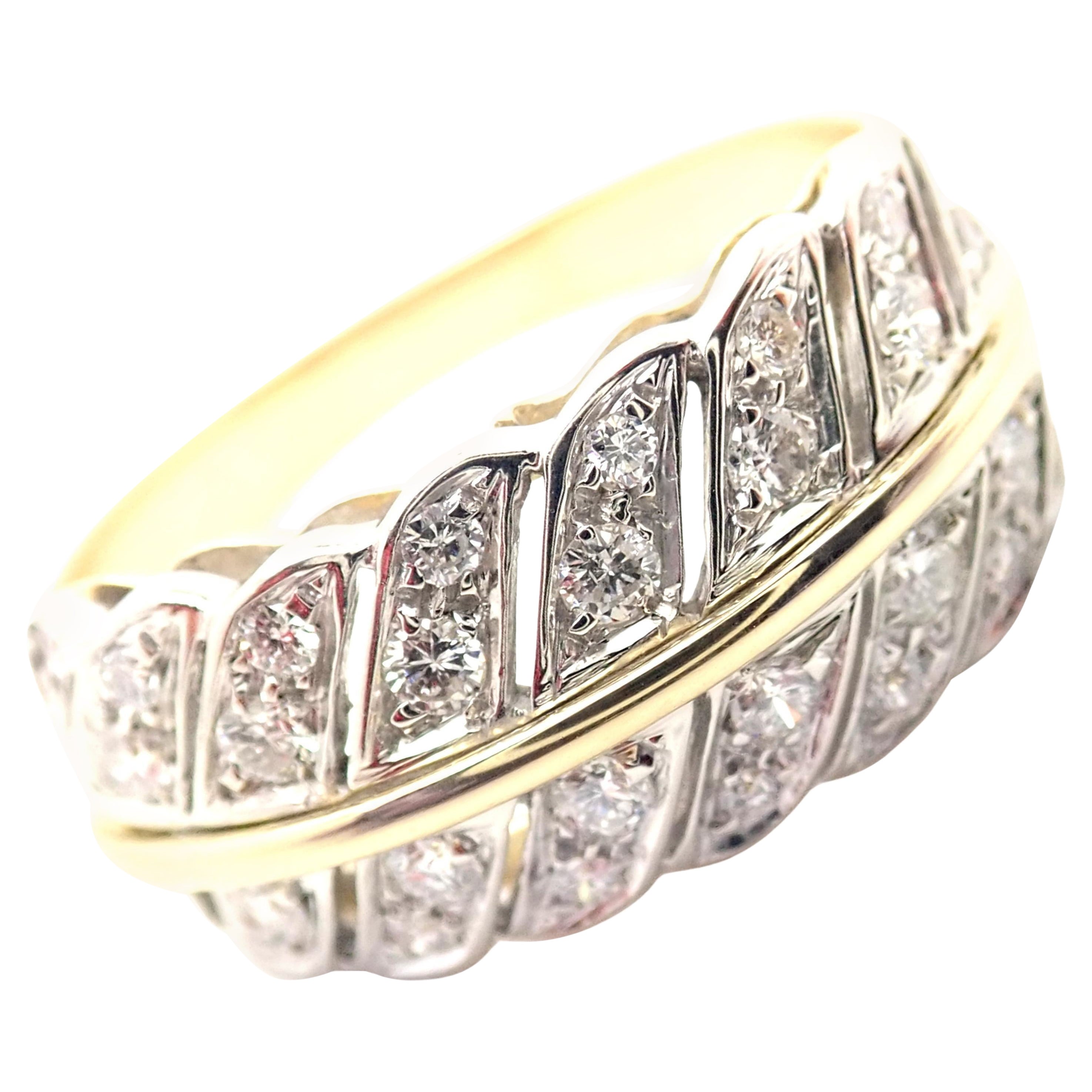 H. Stern Diamond Yellow Gold Band Ring