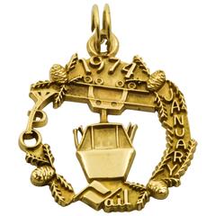 1974 Gold Gondola Charm