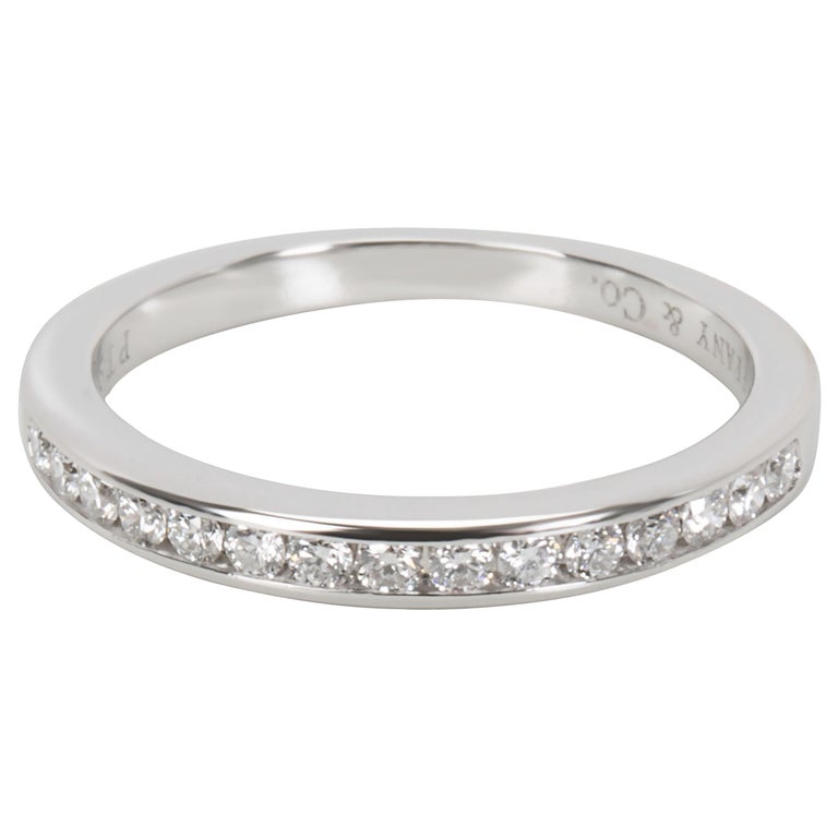 Tiffany and Co. Channel Set Diamond Wedding Band in Platinum 0.24 CTW For  Sale at 1stDibs