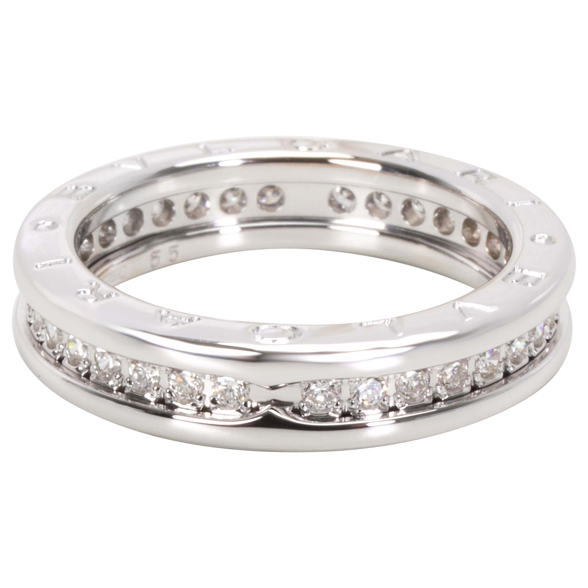 Bvlgari B. Zero Diamond Ring in 18K White Gold For Sale at 1stDibs