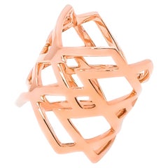 Geometric Ring in 18kt Rose Gold by Mohamad Kamra