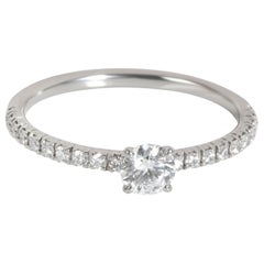 Cartier Etincelle Diamond Engagement Ring in Platinum D VVS1 0.40 CTW