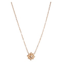 Tiffany & Co. Bezaubernde Blume Halskette mit Diamanten in 18K Roségold 0,10 CTW