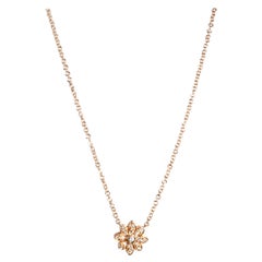 Tiffany & Co. Bezaubernde Blume Halskette mit Diamanten in 18K Roségold 0,10 CTW