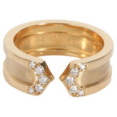 Cartier Cartier: 18 Karat Gelbgold C de Cartier Diamantring mit 0,10 Karat