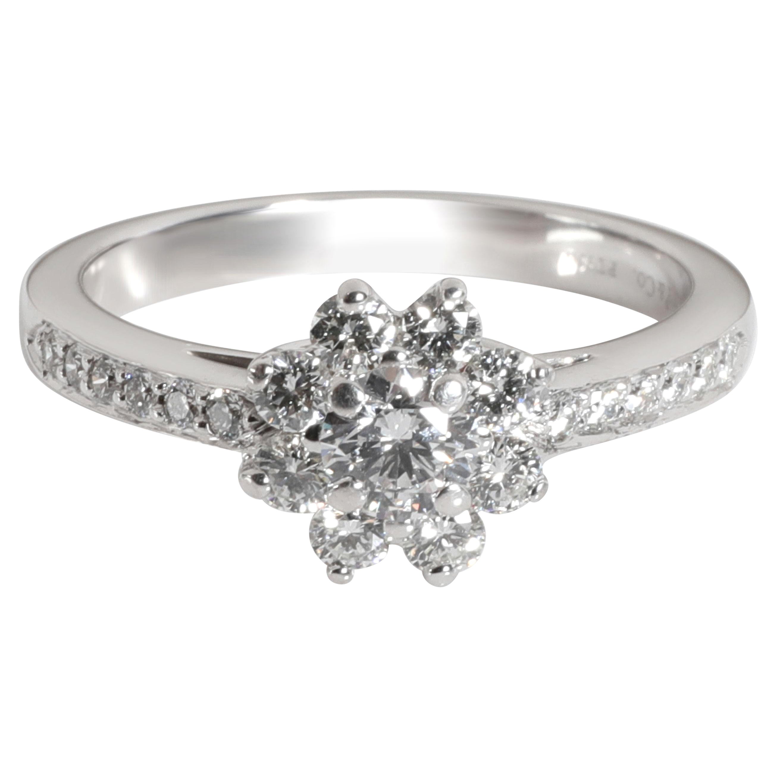Tiffany and Co. Diamond Fleurette Ring in Platinum 0.60 CTW For Sale at  1stDibs | tiffany daisy ring
