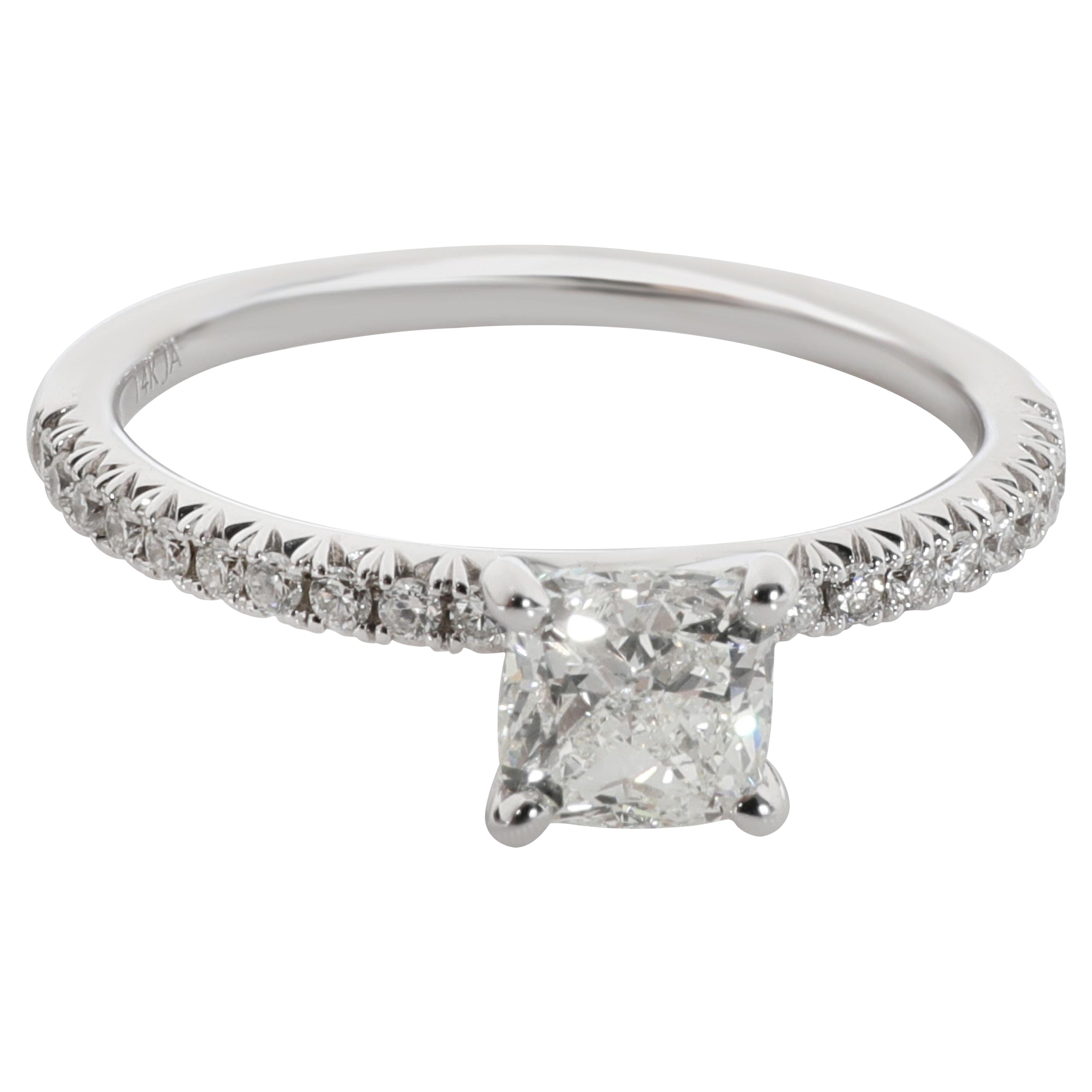 James Allen Flush Fit Petite Diamond Engagement Ring in 14K White Gold I SI2 0.8