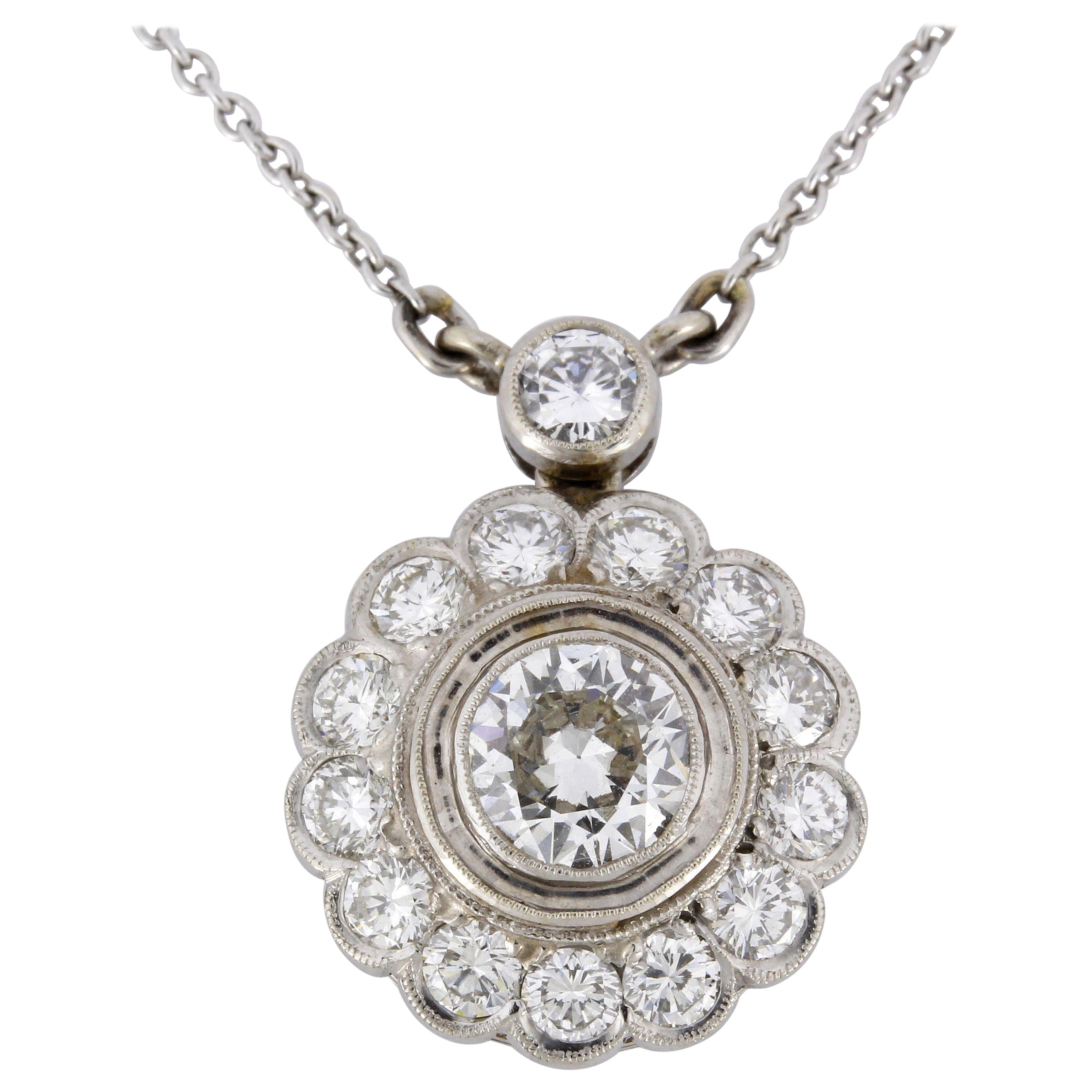 2.0 Carat Diamond Pendant Necklace