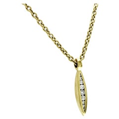 Elizabeth Rand 18K Yellow Gold Diamond Necklace