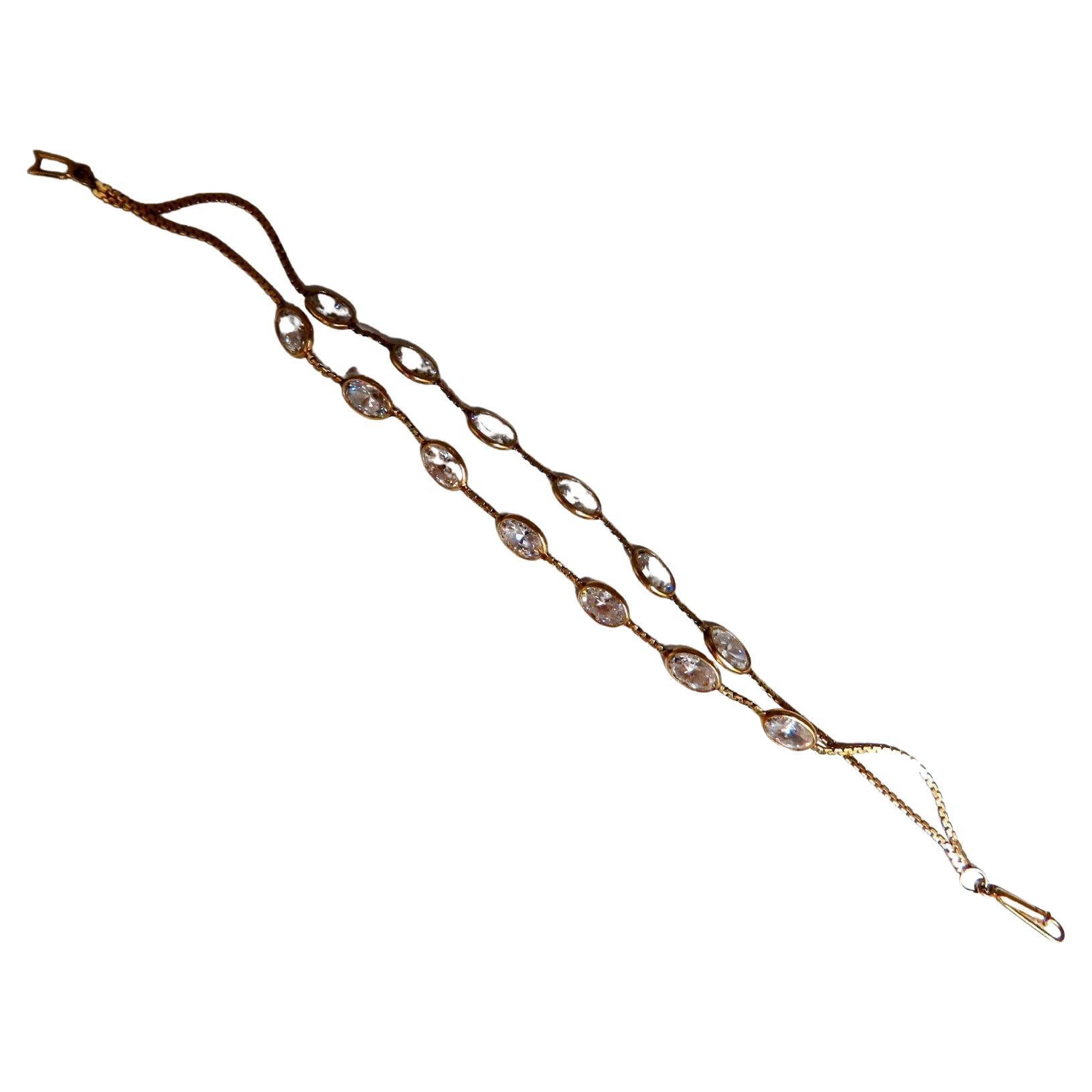 Bold 14kt Gold Mousetrap-Link Bracelet at 1stDibs