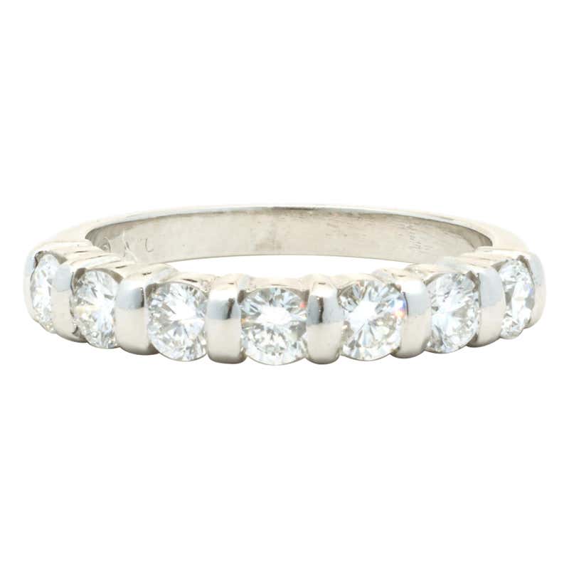 Diamond Platinum Band For Sale (Free Shipping) at 1stDibs