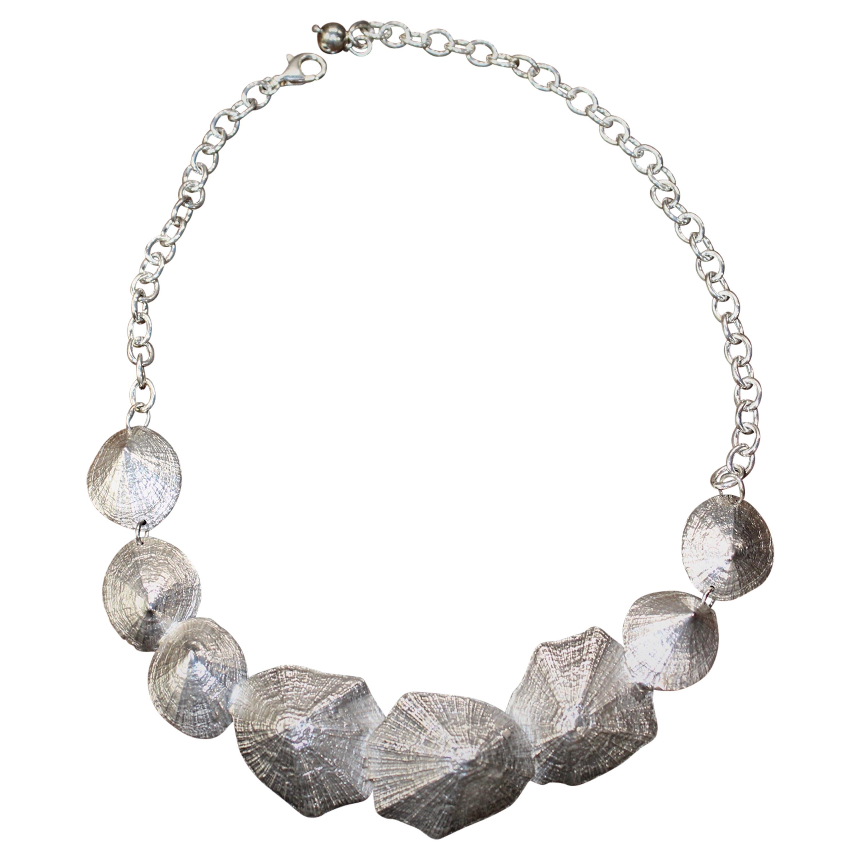 Sterling Silver, Choker, Shell, Handmade, Italy For Sale at 1stDibs