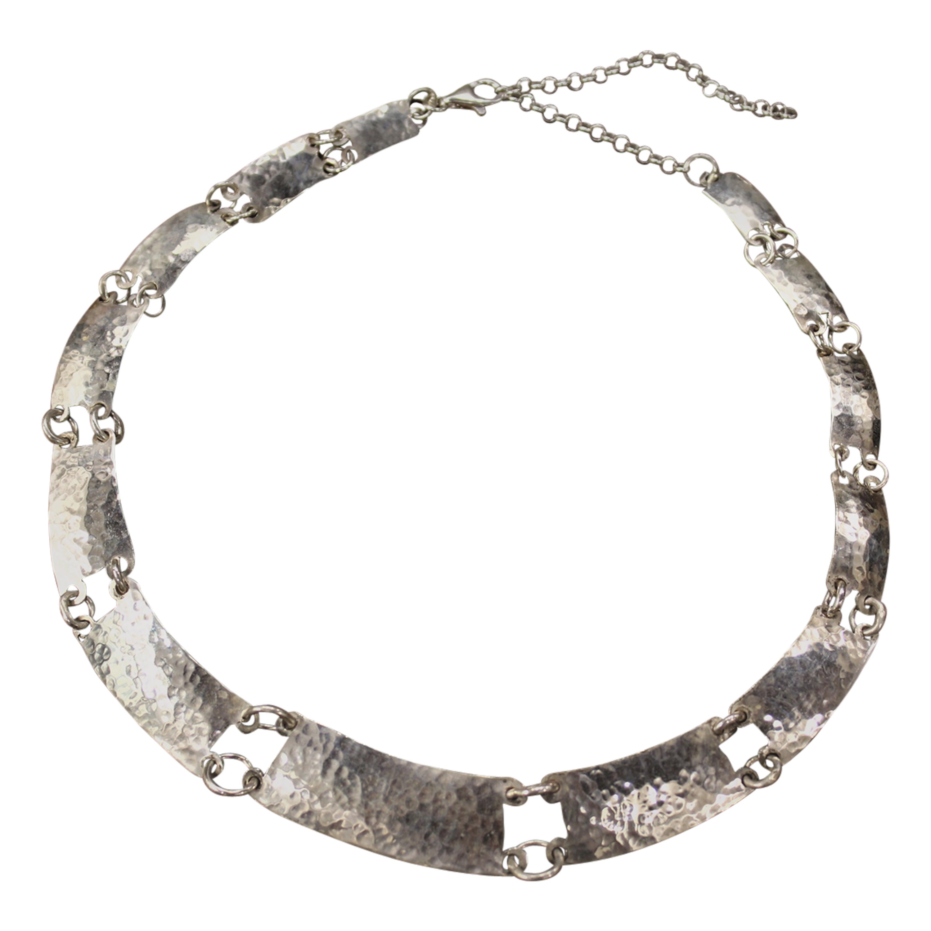 Sterling Silver, Choker, Piastrine, Handmade, Italy For Sale