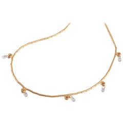 Gurhan Diamond Briolette Gold Necklace