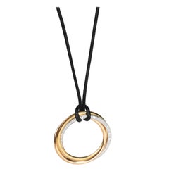 Cartier Trinity Diamond Necklace in 18K 3 Tone Gold 1.00 CTW