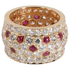 Cartier Nigeria Ruby Diamond Band in 18K Yellow Gold 3.13 CTW