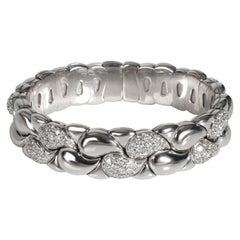 Chopard Bracelet jonc Casmir en or blanc 18 carats avec diamants de 2,1 carats poids total