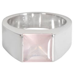 Cartier Tank Moonstone Fashion Ring in 18K White Gold