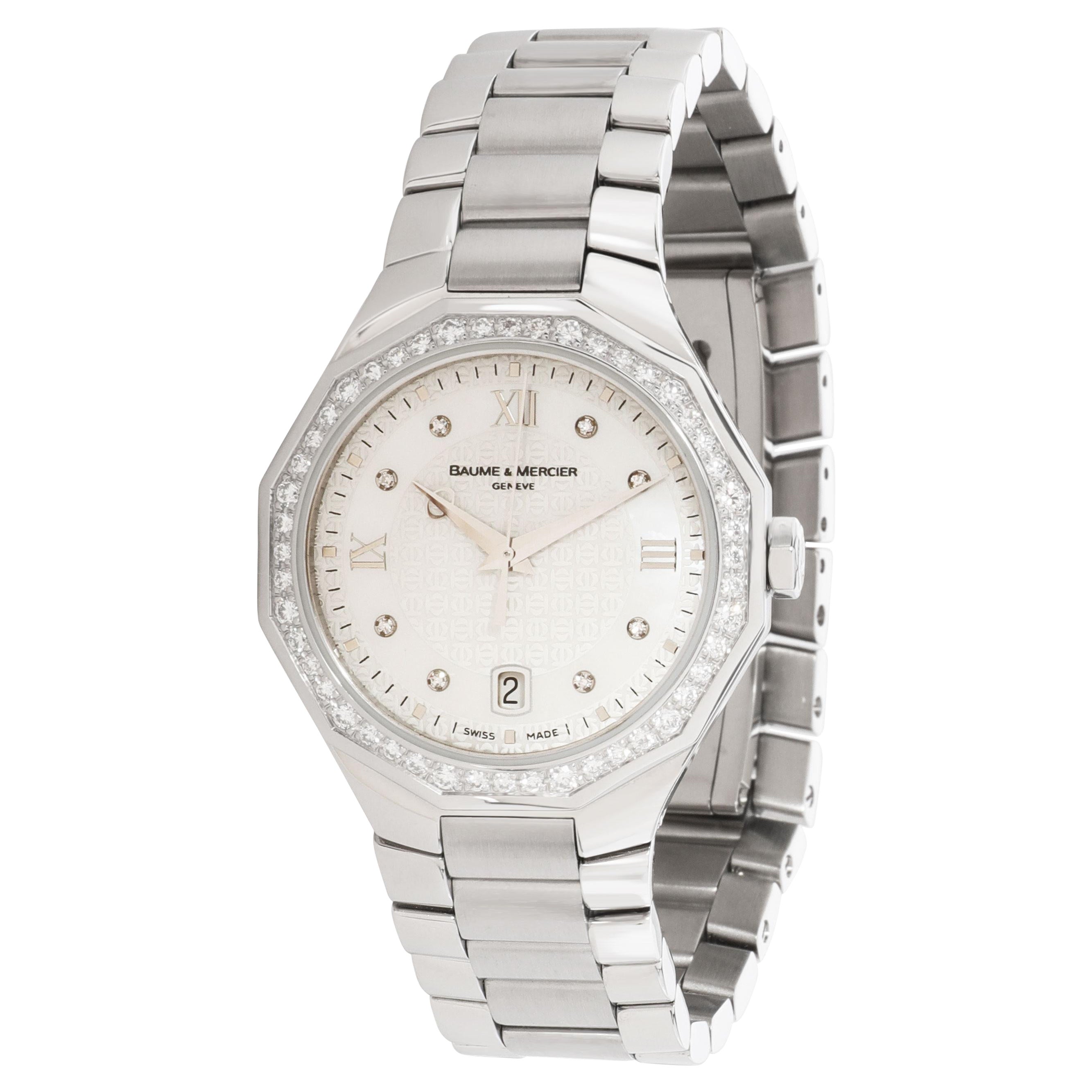 Baume and Mercier Lady's Stainless Steel and Diamond Catwalk Wristwatch ...