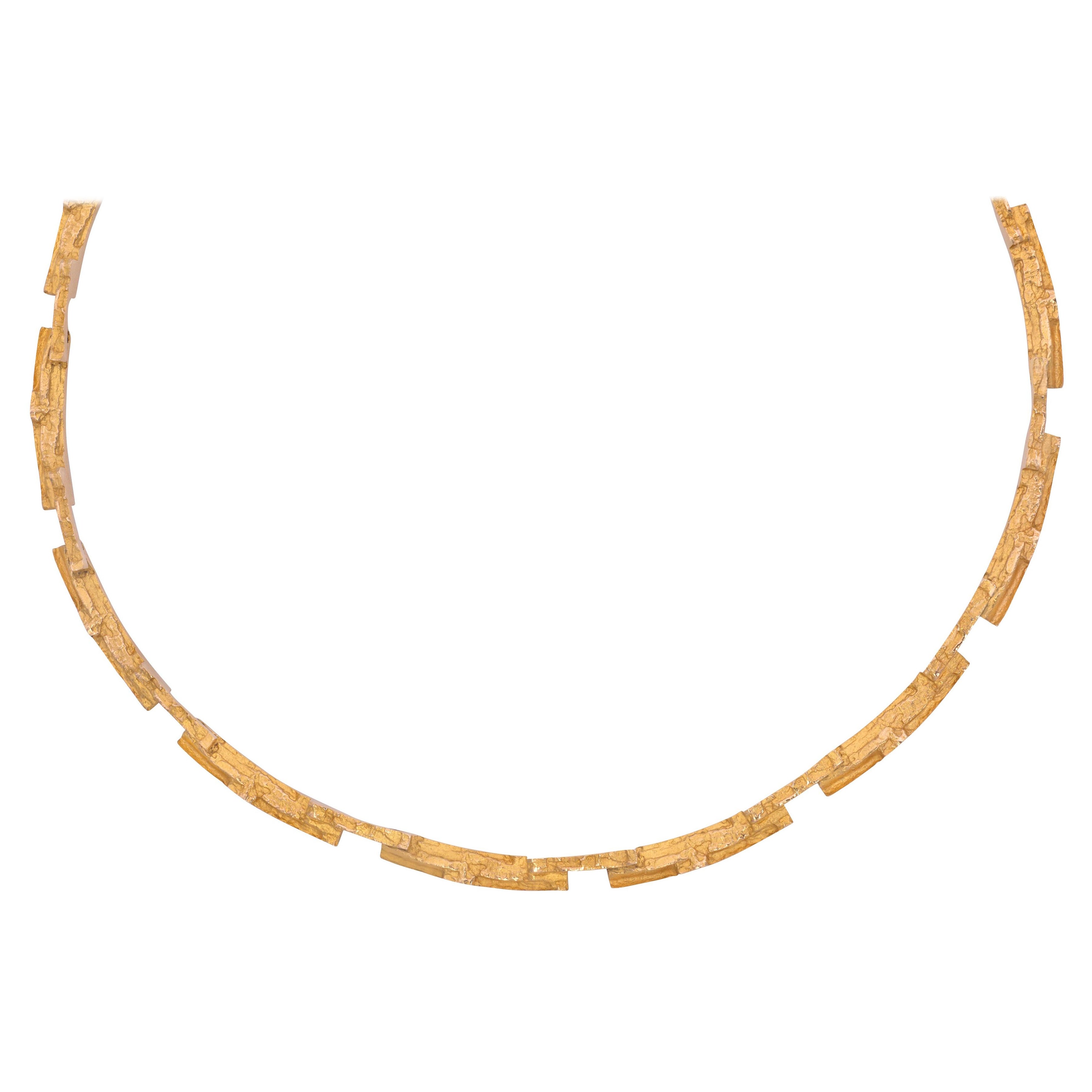 1976 Björn Weckstrom for Lapponia Gold Necklace